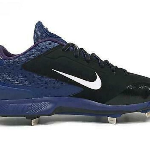 Nike Huarache Pro Low Baseball Cleats Black Blue main image 8